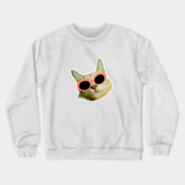 Gato con gafas Crewneck Sweatshirt by uchix